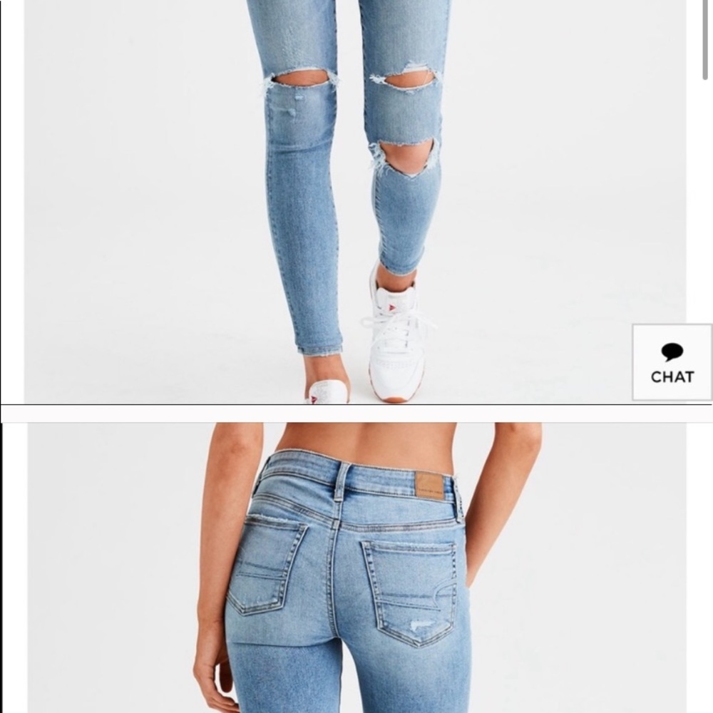 IN SEARCH OF BRIGHT VINTAGE AEO JEGGINGS SIZE 12